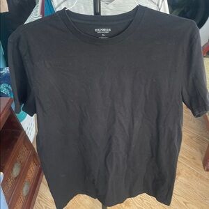 2 Express Men's Classic Black Crew Tee TWO OF THEM